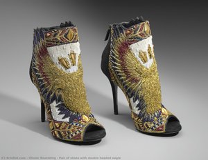 Pair Of Shoes With Double Headed Eagle — Olivier Rousteing
