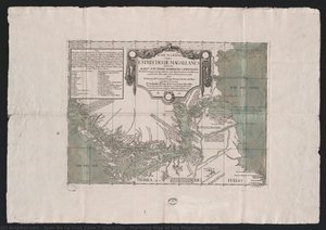 Maritime Map Of The Magellan Strait — Juan De La Cruz Cano Y Olmedilla