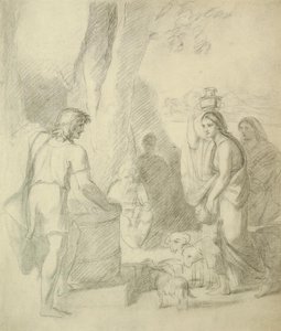 The Meeting Of Jacob And Rachel At The Well — Benjamin West