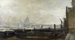St Paul's From The Surrey Side — Charles-françois Daubigny