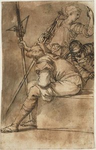 Three Soldiers Resting — Salvator Rosa