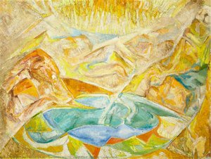Untitled (cubist Landscape) — Bess Larkin Housser Harris, Cubism