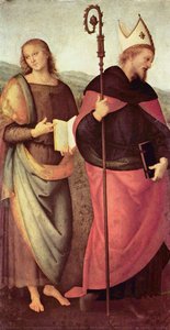 Altarpiece of St. Augustine - Scene John the Tufer and the St. Augustine