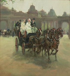 Carriages At Hyde Park — Albert Junior Ludovici