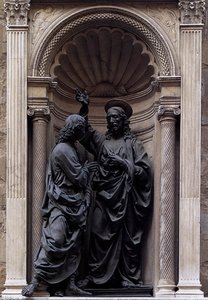 Christ And Doubting Thomas — Andrea Del Verrocchio, Renaissance