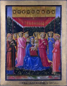 The Virgin And Child With Angels — Benozzo Gozzoli