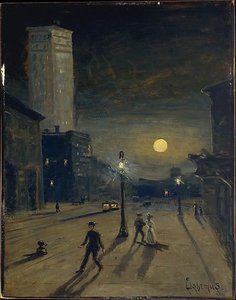New York At Night — Louis Michel Eilshemius