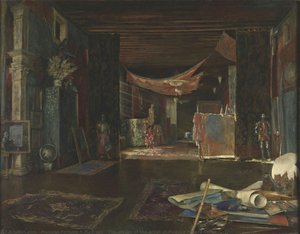 The Atelier Of The Artist At Palazzo Pesaro Orfei — Mariano Fortuny Y Madrazo