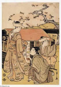 Cherry Blossom Viewing At Gotenyama Hill — Chobunsai Eishi