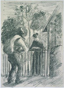 Beggar And Peasant Woman — Camille Pissarro