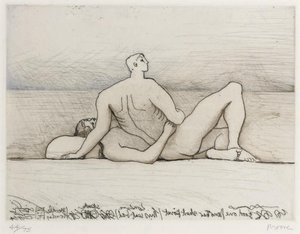 Reclining Figures; Man And Woman I — Henry Moore
