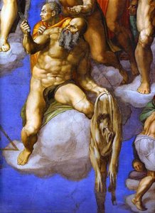The Last Judgment (detail) — Michelangelo Buonarroti, High Renaissance