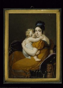 Young Woman With Baby — Louis-françois Aubry, Neoclassicism