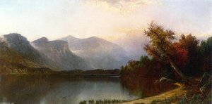 Echo Lake And Mount Lafayette — Alfred Thompson Bricher, Hudson River School