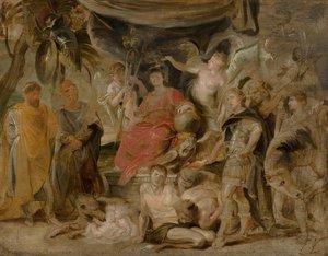 The Triumph Of Rome: The Youthful Emperor Constantine Honouring Rome — Peter Paul Rubens, Baroque Dynamism