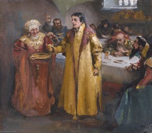 Offering To The Groom — Klavdi Vasilievich Lebedev
