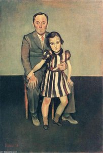 Joan Miro And His Daughter Dolores — Balthus