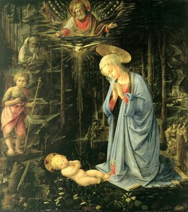 The Adoration In The Forest — Filippo Di Tommaso Lippi, Renaissance