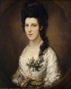 Portrait Of A Lady (possibly Lady Eden) — Thomas Gainsborough, Romanticism