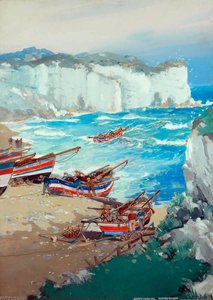 Yorkshire Coast North Landing, Flamborough (british Railways Poster Artwork) — Frank Henry Mason
