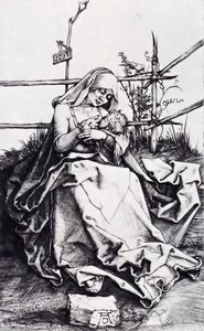 Madonna On A Grassy Bench — Albrecht Dürer, Northern Renaissance