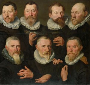 The Company Of Captain Pieter Dircksz Hasselaer And Lieutenant Jan Gerritsz Hooft, Amsterdam, Pieter Pietersz. (i) (circle Of), C. 1595 - C. 1605 — Pieter Pietersz The Elder