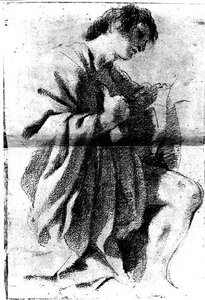 Man Kneeling — Guercino