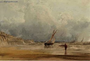 Off To The Fishing Grounds — Anthony Vandyke Copley Fielding