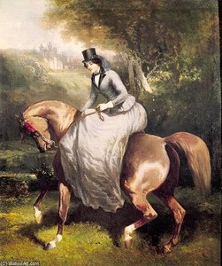 Amazon In The Forest At Pierrefonds — Alfred De Dreux