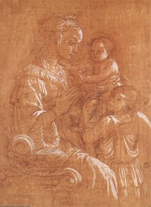 Madonna With The Child And Two Angels — Filippo Di Tommaso Lippi, Renaissance