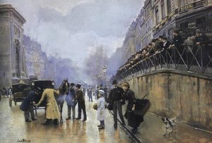 L'accident, Port Saint-denis — Jean Georges Béraud