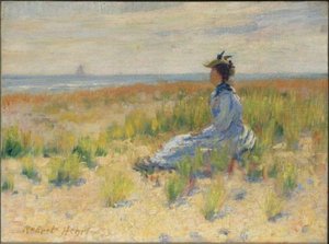 Girl Seated By The Sea — Robert Henri