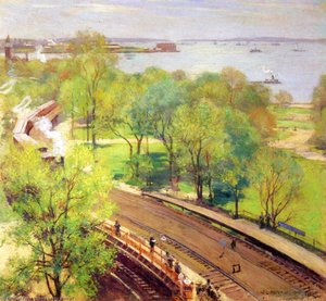 Battery Park - Spring — Willard Leroy Metcalf