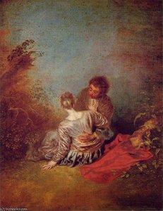 Untitled (3806) — Jean-antoine Watteau, Rococo Style