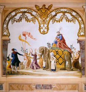 The Mandarin's Procession — Andrea Urbani, Rococo