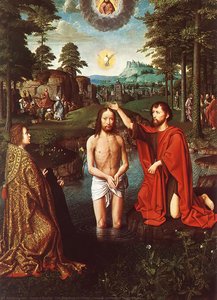 The Baptism Of Christ (central Section Of The Triptych) — Gerard David