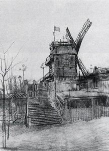 Le Moulin De La Galette — Vincent Willem Van Gogh, Impressionistic Landscape