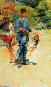 Caretaker In The Hague Zoo Sun — Isaac Lazarus Israels