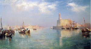 Vera Cruz Harbor — Thomas Moran