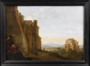 Paysage, Environs De Rome — Cornelis Van Poelenburch, Baroque