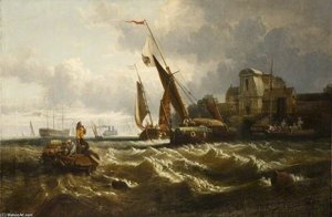 Wind Against Tide, The Thames At Tilbury Fort
