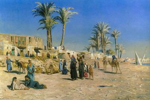 On The Outskirts Of Cairo — Peder Mørk Mønsted, Realism