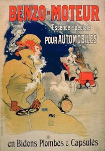 Poster Advertising 'benzo-moteur' — Jules Chéret, Art Nouveau