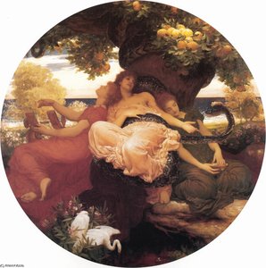 The Garden Of The Hesperides — Sir Frederic Lord Leighton, Pre-raphaelite