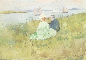 Viewing The Ships — Maurice Brazil Prendergast
