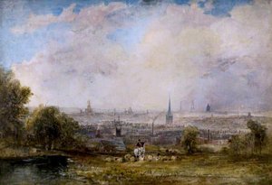 A Distant View Of Birmingham — Thomas Creswick, Birmingham School