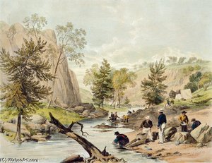 Gold Washing — George French Angas