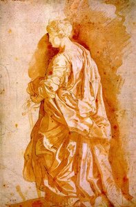Study For A Standing Female Saint — Peter Paul Rubens