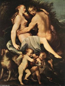 Adonis Parting From Venus — Joseph The Elder Heintz (heinz), Baroque