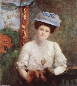 Portrait Of Mrs. Vilmos Grünwald — Károly Ferenczy